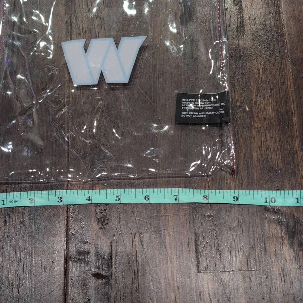Washington Commanders Clear Stadium Bag Crossbody Purse Strap‎ Little Earth 9x10